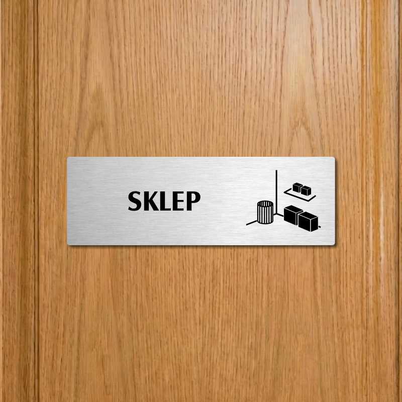 Sklep, 240x79mm, zlatá popiska s okrasným rámečkem  